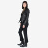 Commando - Black and Silver - Black Lining - Leather Jacket