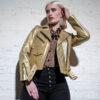 Commando - Gold Leather Jacket