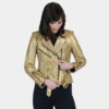 Commando - Gold Leather Jacket