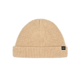 Wanderer - Beige Cotton Short Beanie