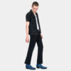 Richards - Blue Leather Zip Boots