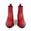 Richards - Red Leather Zip Boots
