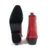 Richards - Red Leather Zip Boots