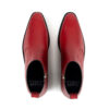 Richards - Red Leather Zip Boots