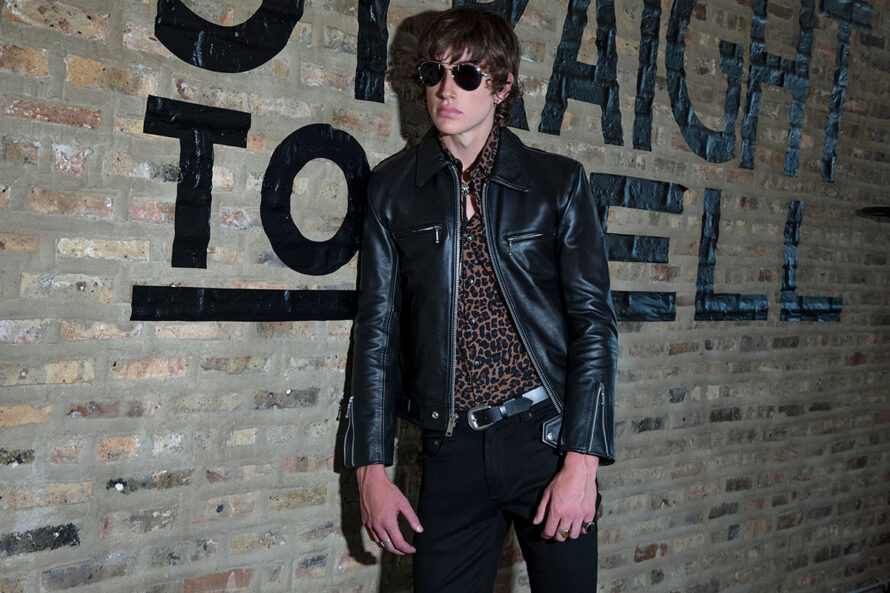 Idol Leather Jacket, cafe racer leather jacket