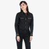Brux – Studded Shirt (Women) The Brux features brass and gem studs along the collar, chest pockets, cuffs, and back.