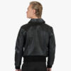 The Carolina is a western influenced leather jacket with durable elastic cuffs and waistband. It features symmetrical styling details and wide zippers.