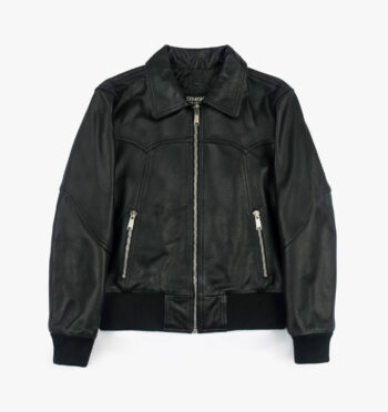The Carolina is a western influenced leather jacket with durable elastic cuffs and waistband. It features symmetrical styling details and wide zippers.