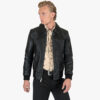 The Carolina is a western influenced leather jacket with durable elastic cuffs and waistband. It features symmetrical styling details and wide zippers.
