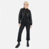 The Carolina is a western influenced leather jacket with durable elastic cuffs and waistband. It features symmetrical styling details and wide zippers.