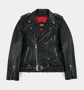 Commando - Black and Silver Leather Jacket - New Modern Fit