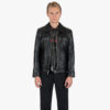 The Idol leather jacket offers clean lines and classic style. It features a traditional collar, duel chest zipper pockets, and vertical zipper closure.