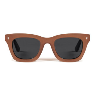 A classic sunglasses shape, always cool and timeless. Hand-crafted, polarized, medium brown acetate frames.