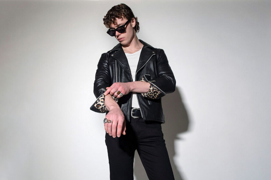 Bristol Lightweight – Leather Jacket – Leopard Print Lining – Modern Fit