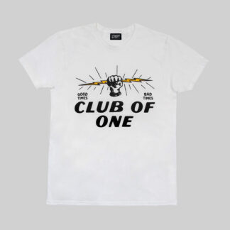 A man struts alone down an empty street. He doesn’t need anyone to fit in. He’s in a Club of One. Dedicated to our friend Casey Sass, no longer with us. Short sleeve t-shirt made from soft cotton. Printed in Chicago.