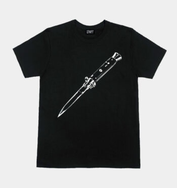 Two snakes pass in the night. Which goes left and which goes right? Short sleeve snakes t-shirt made from soft cotton. Printed in Chicago. This is our Everyday fit.