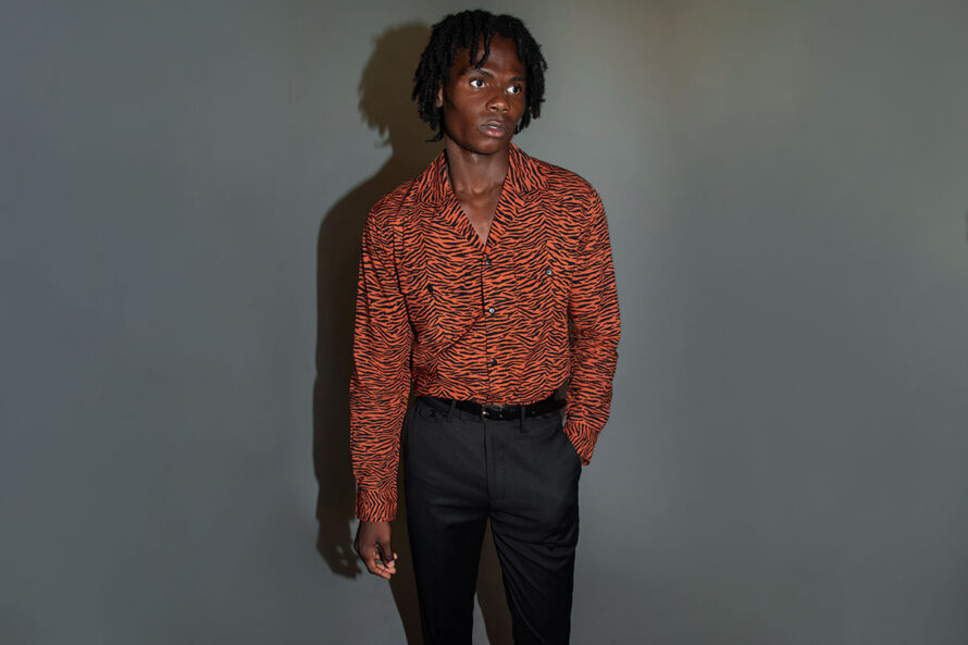 Frankie Teardrop – Tiger Print Shirt