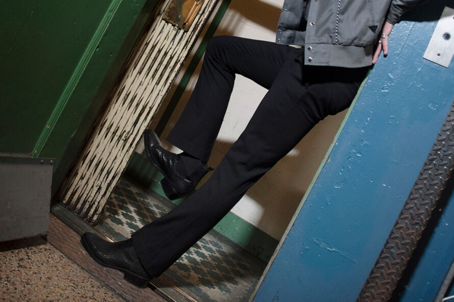 Jones – Black – Slim Fit Flare Pants