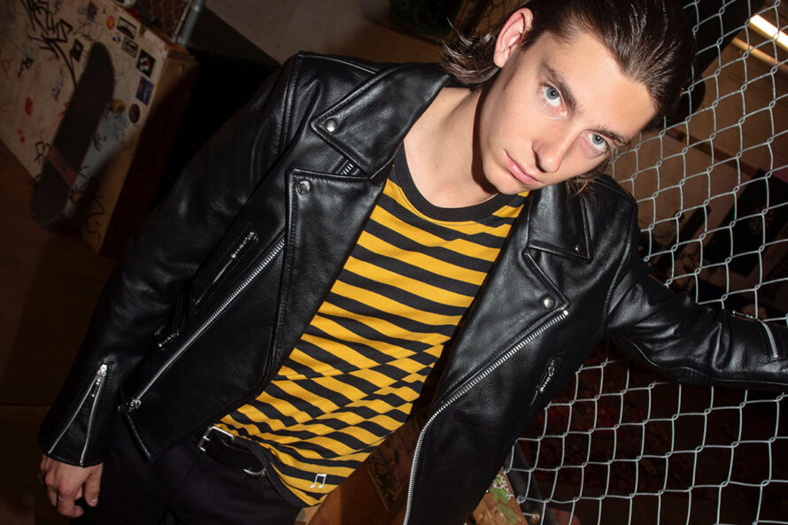 Defector – Black and Silver Leather Jacket