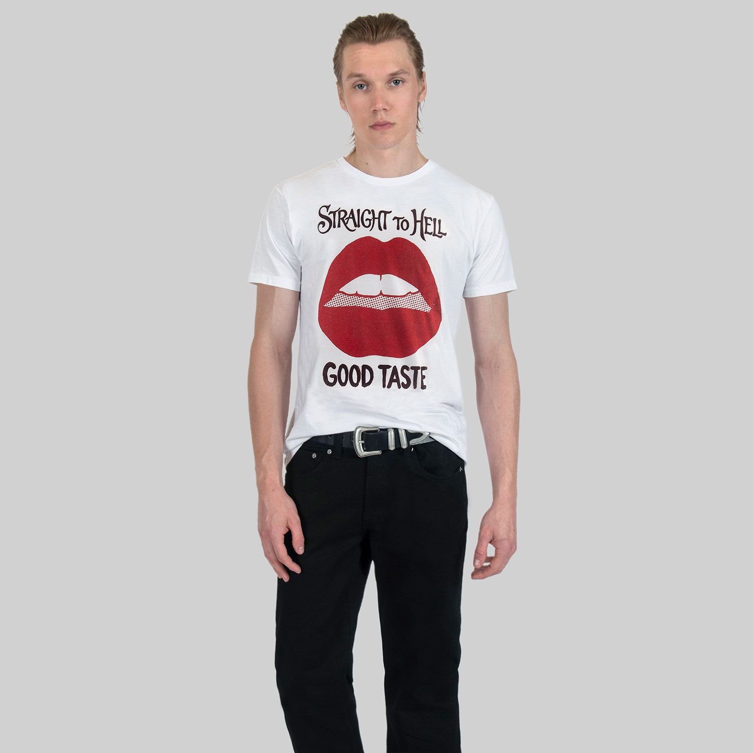 Inspired by glam pop art, this shirt pairs vibrant style with a message. Short sleeve t-shirt made from soft cotton. Printed in-house in Chicago.