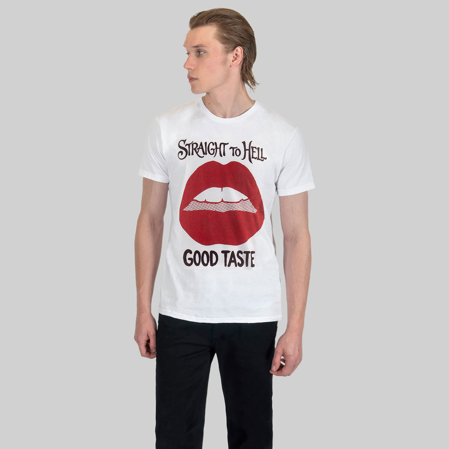 Inspired by glam pop art, this shirt pairs vibrant style with a message. Short sleeve t-shirt made from soft cotton. Printed in-house in Chicago.