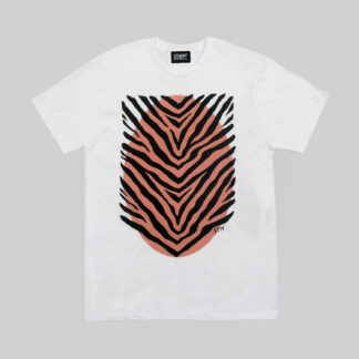 A bold zebra print shirt. Animal prints are what we live for. Short sleeve t-shirt made from soft cotton. Printed in-house in Chicago. This is our Everyday fit.