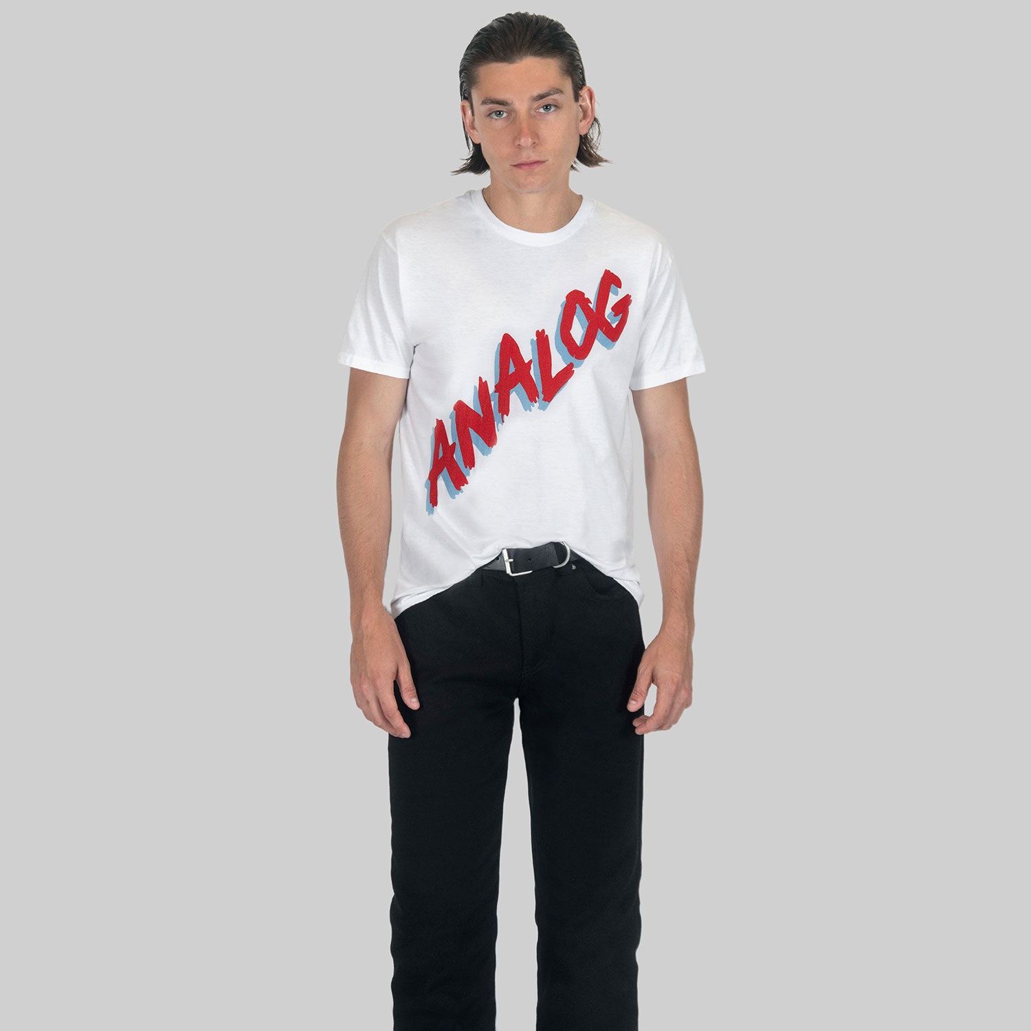 Make a statement with our Analog t-shirt and take the wayback machine back to another time: the analog time. Short sleeve t-shirt made from soft cotton. Printed in-house in Chicago. This is our Everyday fit.